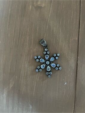 Moonstone sterling silver vintage pendant snowflake 925 genuine awesome new 🆕